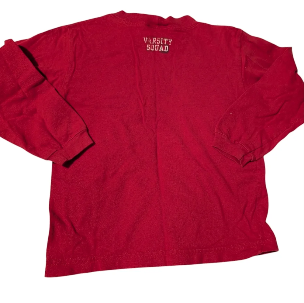 OshKosh B'gosh Vintage Red Soccer Camp Long‎ Sleeve Cotton Tee Size 4T